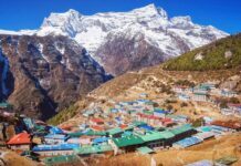 Temperature of Everest Region during September-October Everest Region