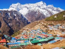 Temperature of Everest Region during September-October Everest Region
